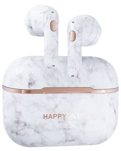 Ασύρματα ακουστικά Happy Plugs - Hope, TWS, White Marble - 2