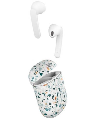 Ασύρματα ακουστικά  T'nB - Terrazzo Xclusiv, TWS,λευκό - 2
