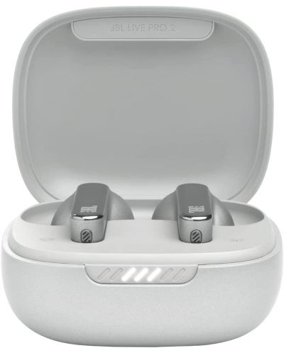 Ασύρματα ακουστικά JBL - Live Pro 2, TWS, ANC, ασημί - 4