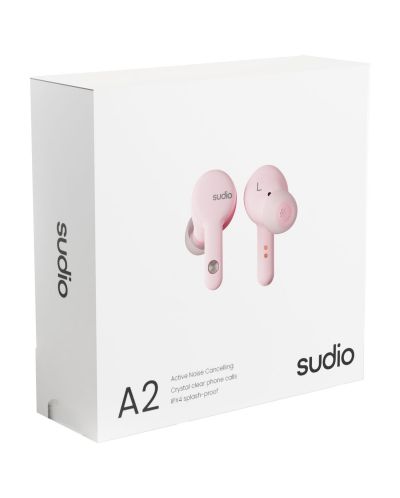 Ασύρματα ακουστικά Sudio - A2, TWS, ANC, ροζ - 7