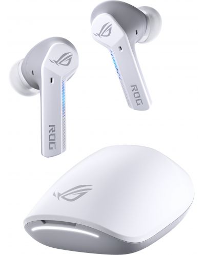 Ασύρματα ακουστικά ASUS - ROG Cetra True Wireless, ANC,λευκό/γκρι - 3