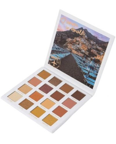 BH Cosmetics Παλέτα σκιών ματιών Amore In Amalfi, 16 χρώματα - 5