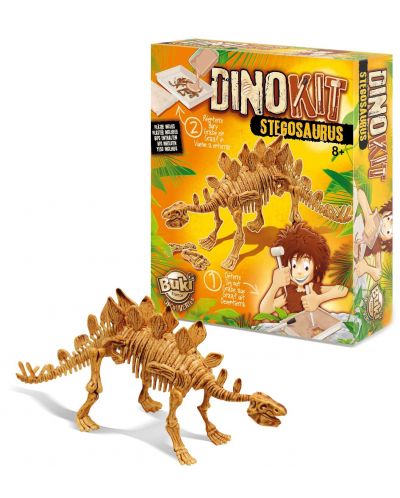 Σετ παιχνιδιού με δεινόσαυρο Buki Dinosaurs - Στεγόσαυρος - 1