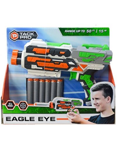 Blaster με 6 μαλακά βέλη Ocie Eagle Eye με περιστρεφόμενη κάννη - 1