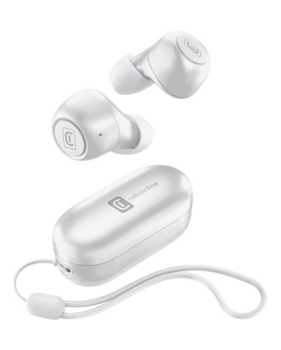 Ασύρματα ακουστικά Cellularline - Pick, TWS, λευκά - 1