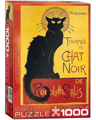 Παζλ Eurographics 1000 κομμάτια - Μια μαύρη γάτα, Théophile Alexandre Steinlen - 1