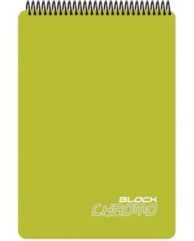 Μπλοκάκι A4 Gipta Chromo - Σπιράλ, 80 φύλλα, ποικιλία - 4
