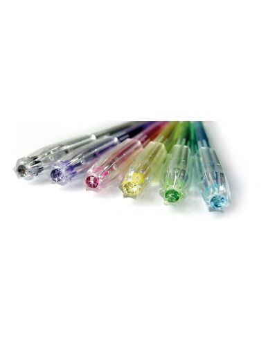 Στυλό μπροκάρ Kidea - 6 χρώματα, διαμάντι - 2