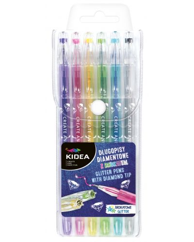 Στυλό μπροκάρ Kidea - 6 χρώματα, διαμάντι - 1