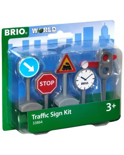 Σετ παιχνιδιού Brio World - Οδικά σήματα - 3