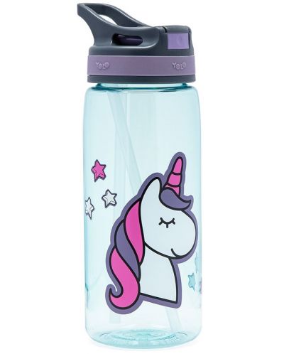 Μπουκάλι νερού YOLO - 550 ml, Unicorn - 1