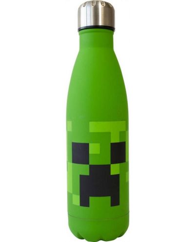 Μπουκάλι Kids Euroswan - Minecraft Creeper Face, 500 ml - 1