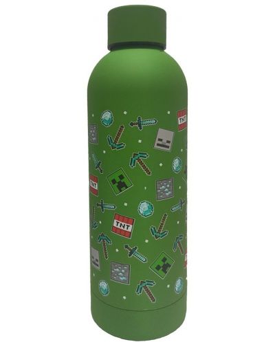 Μπουκάλι νερού Kids Euroswan - Minecraft Icon Green, 500 ml - 1