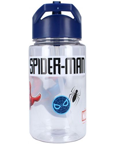 Μπουκάλι νερού Vadobag Let's Eat - Spider-Man, 450 ml - 2