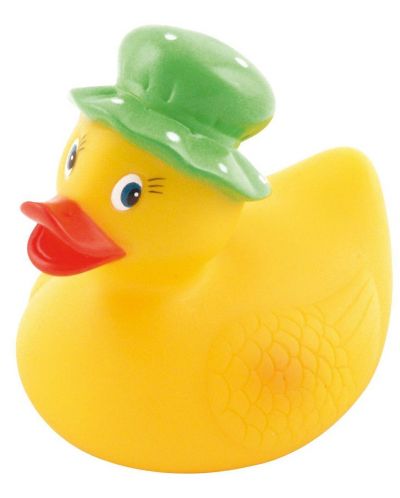 Παιχνίδι μπάνιου Canpol- Πάπια με πράσινο καπέλο - 1