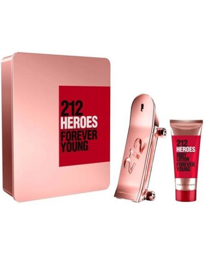 Carolina Herrera Комплект 212 Heroes Forever Young -  Eau de Parfum + λοσιόν σώματος, 80 + 100 ml - 1