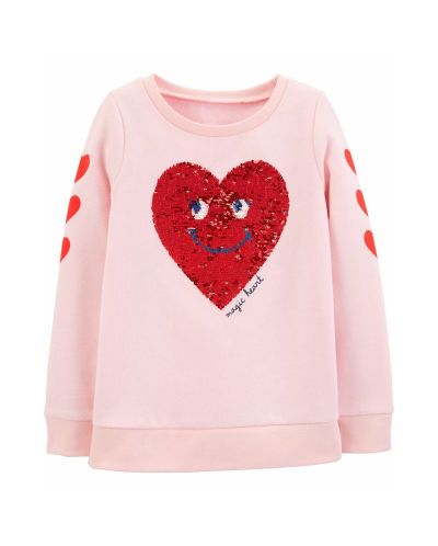 Παιδικό μπλουζάκι Carter's -Καρδιά με πούλιες, μέγεθος 4-5 ετών - 1