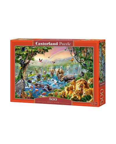 Παζλ Castorland 500 κομμάτια - Ένα ποτάμι στη ζούγκλα - 1