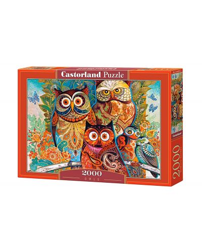 Παζλ Castorland 2000 κομμάτια - Κουκουβάγιες  - 1