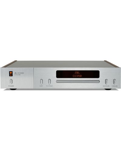 CD player JBL - CD350, ασημί/καφέ - 1
