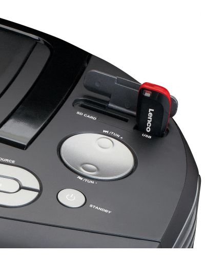 Lenco CD player - SCD-100BK, μαύρο/ασημί - 6