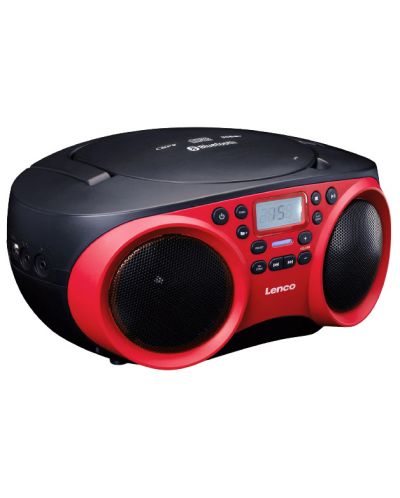 CD player Lenco - SCD-501RD, κόκκινο/μαύρο - 3