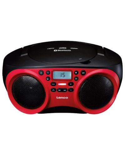 CD player Lenco - SCD-501RD, κόκκινο/μαύρο - 2