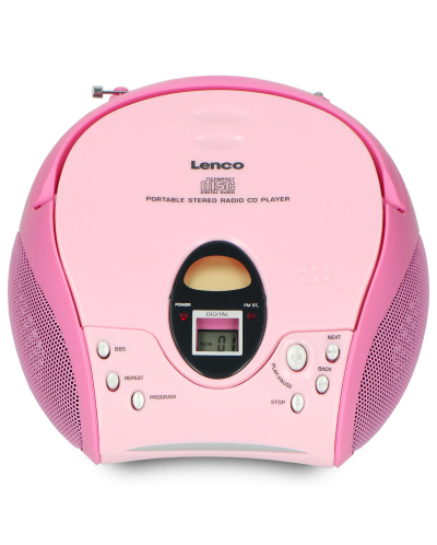 Lenco CD player - SCD-24, ροζ - 2