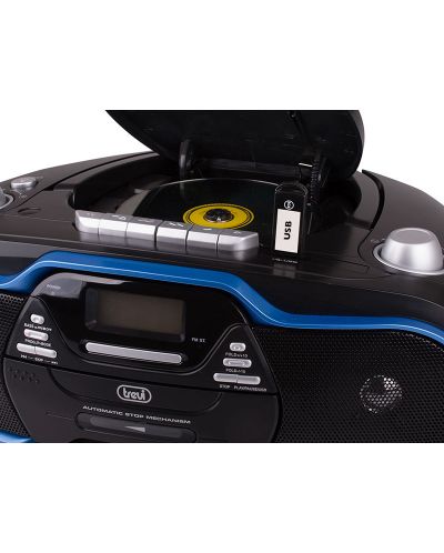CD player  Trevi - CMP 574, μαύρο/μπλε - 6