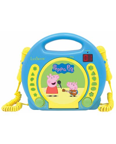 CD player Lexibook - Peppa Pig RCDK100PP, μπλε/κίτρινο - 1