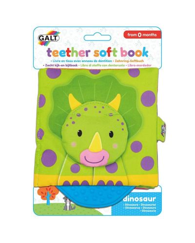 Βιβλίο με απαλό θρόισμα Galt - Δεινόσαυρος, με οδοντοφυΐα - 1