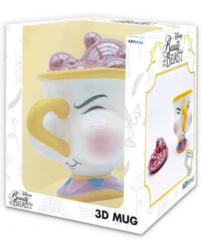Κούπα  3D  ABYstyle Disney: The Beauty & the Beast - Chip with bubbles, 350 ml - 6