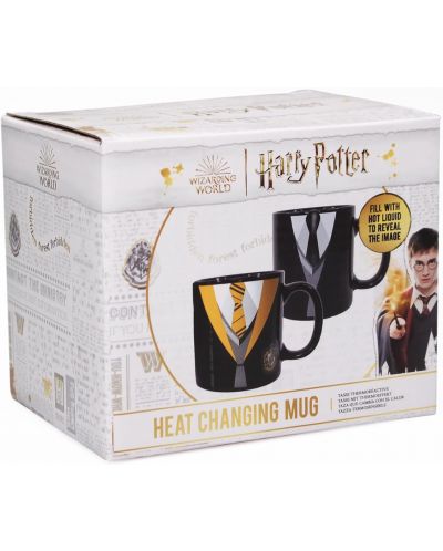 Κούπα  με θερμικό εφέ Half Moon Bay Movies: Harry Potter - Hufflepuff Uniform, 400 ml - 4