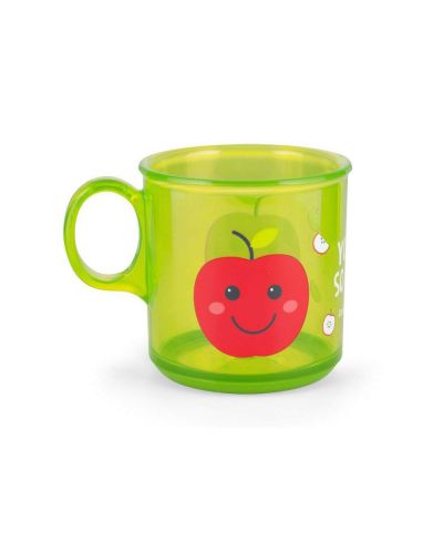 Κούπα με χερούλι και αντιολισθητικό πάτο Canpol - Πράσινο μήλο - 1