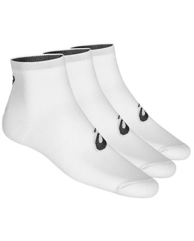 Κάλτσες Asics - Quarter 3 ζευγάρια, λευκές  - 1