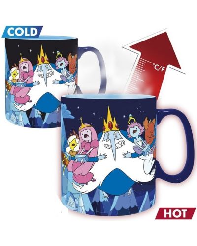 Κούπα με θερμικό εφέ   ABYstyle Animation: Adventure Time - Ice King & Princesses, 460 ml - 1