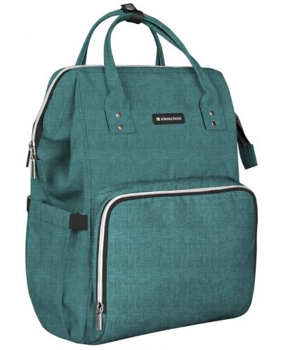Τσάντα για βρεφικά αξεσουάρ 2 σε 1 KikkaBoo - Siena, σκούρο πράσινο - 1