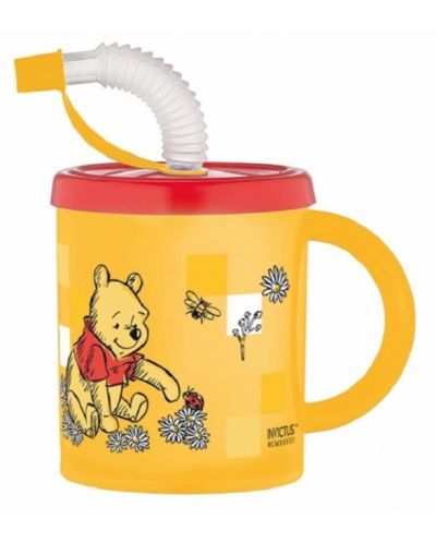 Κύπελλο με καλαμάκι και λαβή Disney - Winnie The Pooh, 210 ml - 1