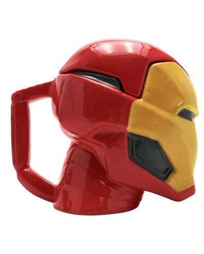 Κούπα 3D ABYstyle Marvel: Iron man - Helmet (με θερμικό εφέ) - 1