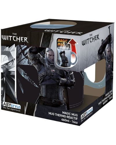 Κούπα με θερμικό εφέ  ABYstyle Games: The Witcher - Geralt & Ciri, 460 ml - 3