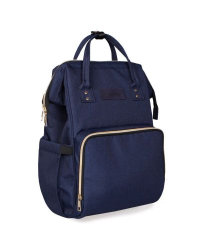Τσάντα για βρεφικά αξεσουάρ 2 σε 1  KikkaBoo - Siena, σκούρο μπλε - 1