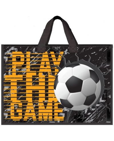 Τσάντα για μπλοκ ζωγραφικής S. Cool - Football, με φερμουάρ - 1