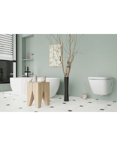 Βούρτσα τουαλέτας  Inter Ceramic - Echaris, 10.5 x 36.6 cm, γκρί - 2