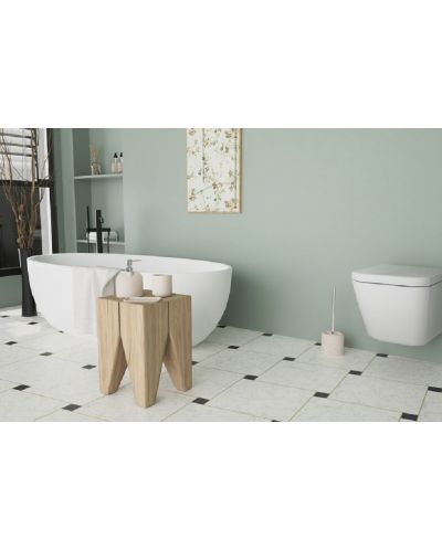 Βούρτσα τουαλέτας Inter Ceramic - Amelia, 12 x 10,2 x 37 cm, μπεζ - 2
