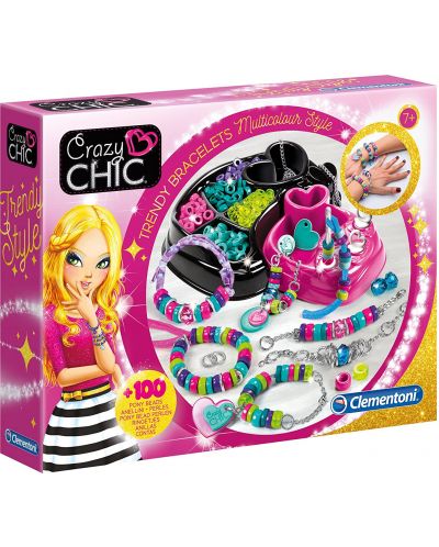 Δημιουργικό Σετ Clementoni Crazy Chic - Χάντρες για βραχιόλια - 1