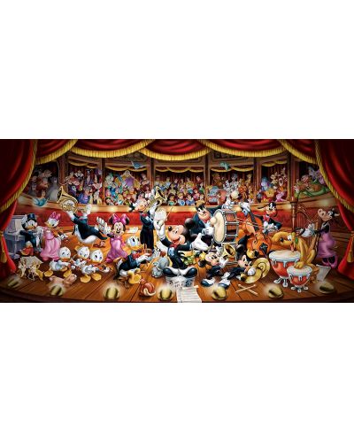 Πανοραμικό  Παζλ Clementoni 1000 κομμάτια - Η ορχήστρα  της Disney  - 2