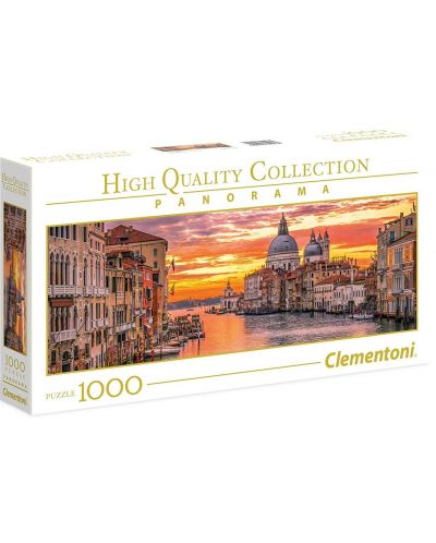 Πανοραμικό  Παζλ Clementoni 1000 κομμάτια -Το Μεγάλο Κανάλι, Βενετία  - 1