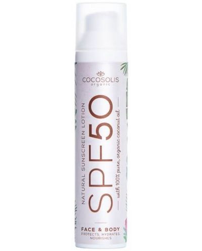 Cocosolis Sunscreen Φυσική αντηλιακή λοσιόν, SPF 50, 100 g - 1
