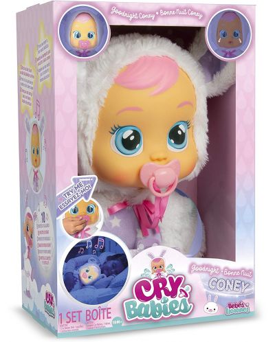 Κούκλα που κλαίει με φωτεινά δάκρυα IMC Toys Cry Babies - Καληνύχτα, Κόνι - 4