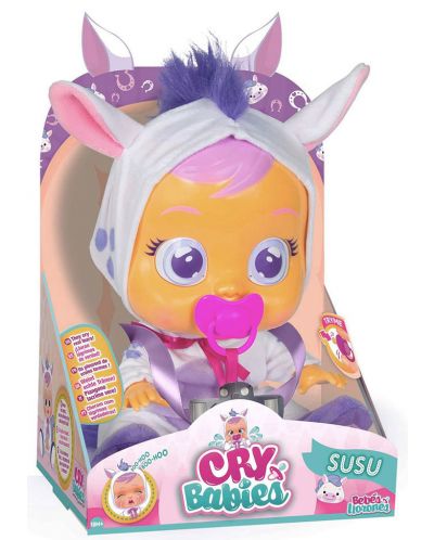 Κούκλα που κλαίει IMC Toys Cry Babies - Σούσου, πόνυ, αποκλειστικό - 1